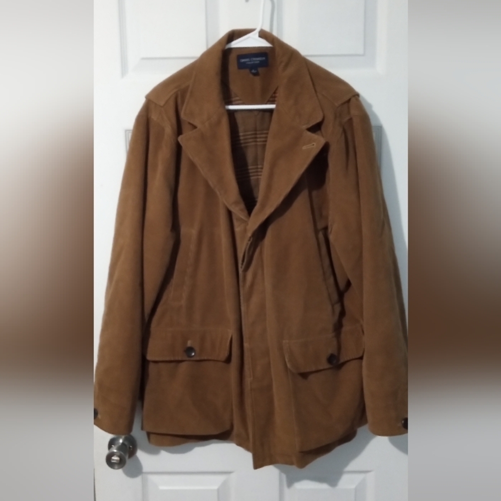 Daniel Cremieux Brown Cordaroy Lined Jacket